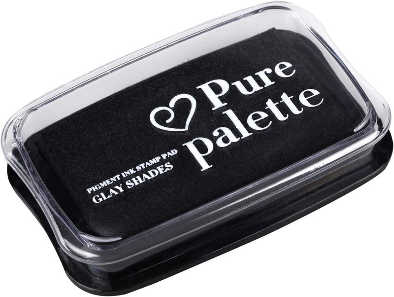 Fstaor Large Black Ink Pad for Rubber Stamps, 4 × 2.6 inch Ink Pads Permanent for Paper Wood Fabric - Black - Image 1